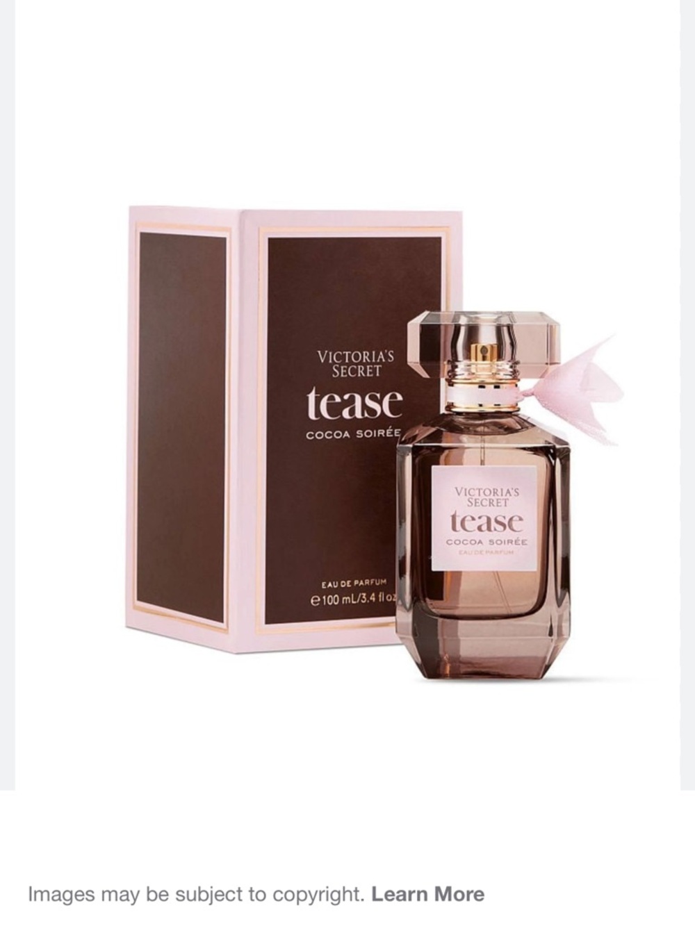 NEW Victoria's Secret Tease Cocoa Soirée Pink & Brown Bottle 1.7 fl oz